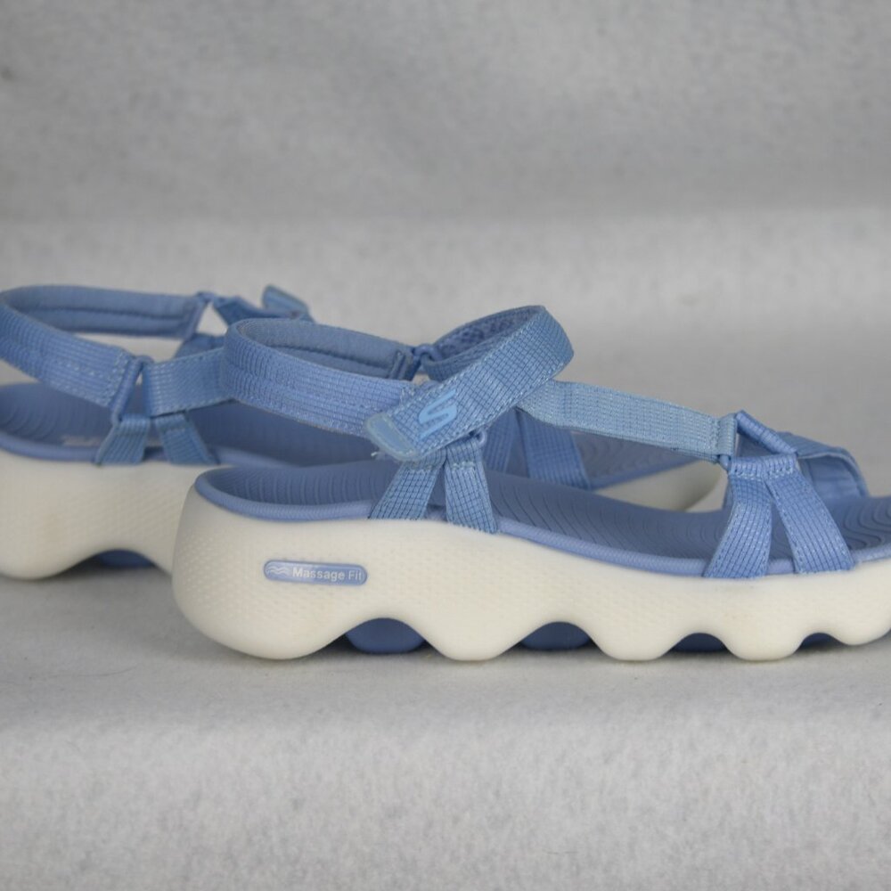 Skechers GO Walk Massage Fit Sandal - Periwinkle NEW - Picture 4 of 7
